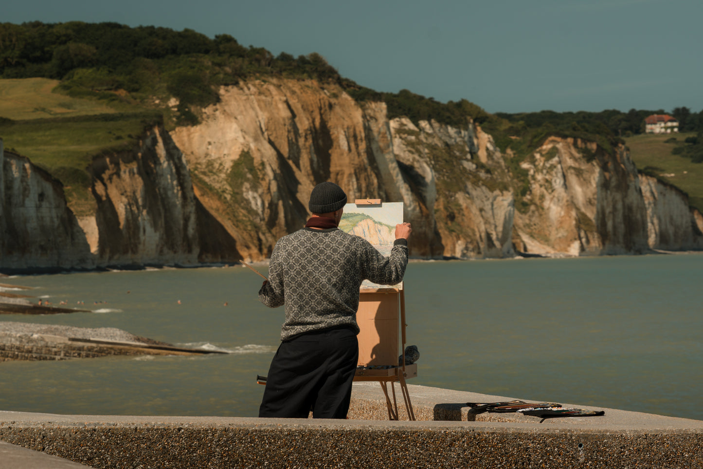 'Klify w południowym Słońcu. Pourville-sur-Mer'