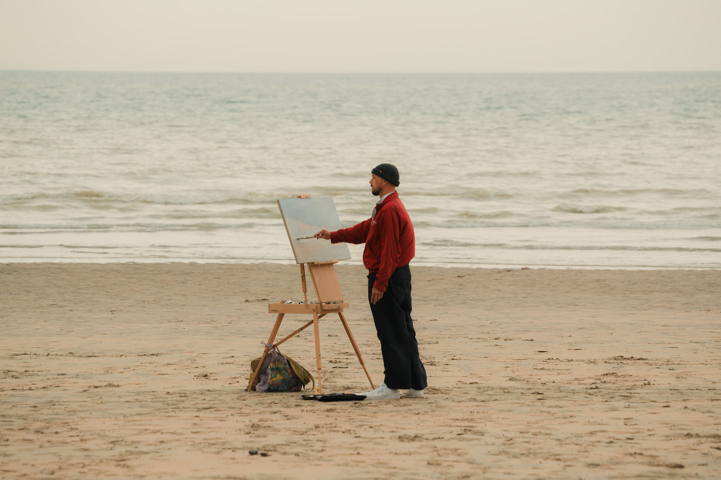 'Stormy sea in Veules-les-Roses'