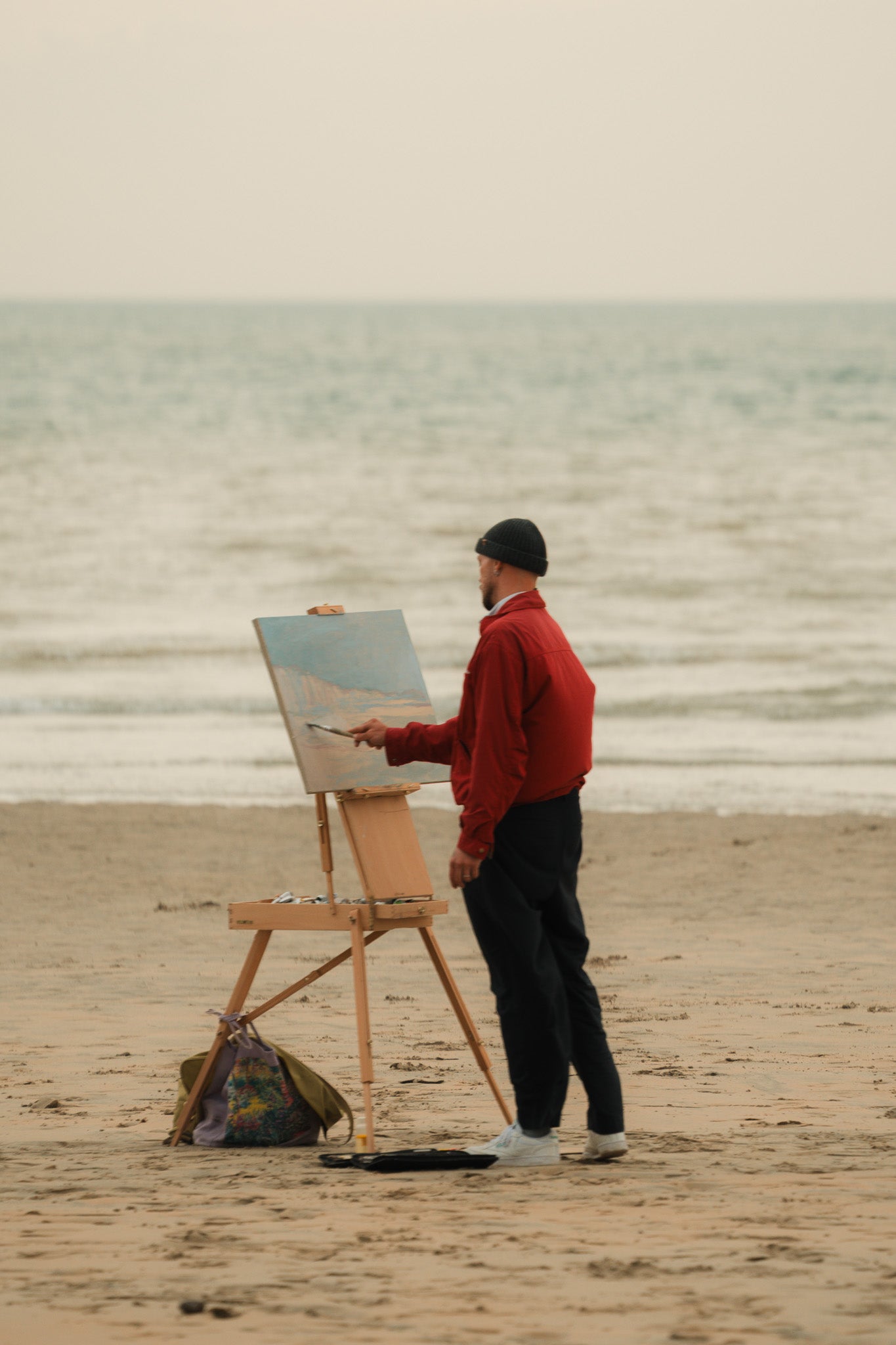 'Stormy sea in Veules-les-Roses'