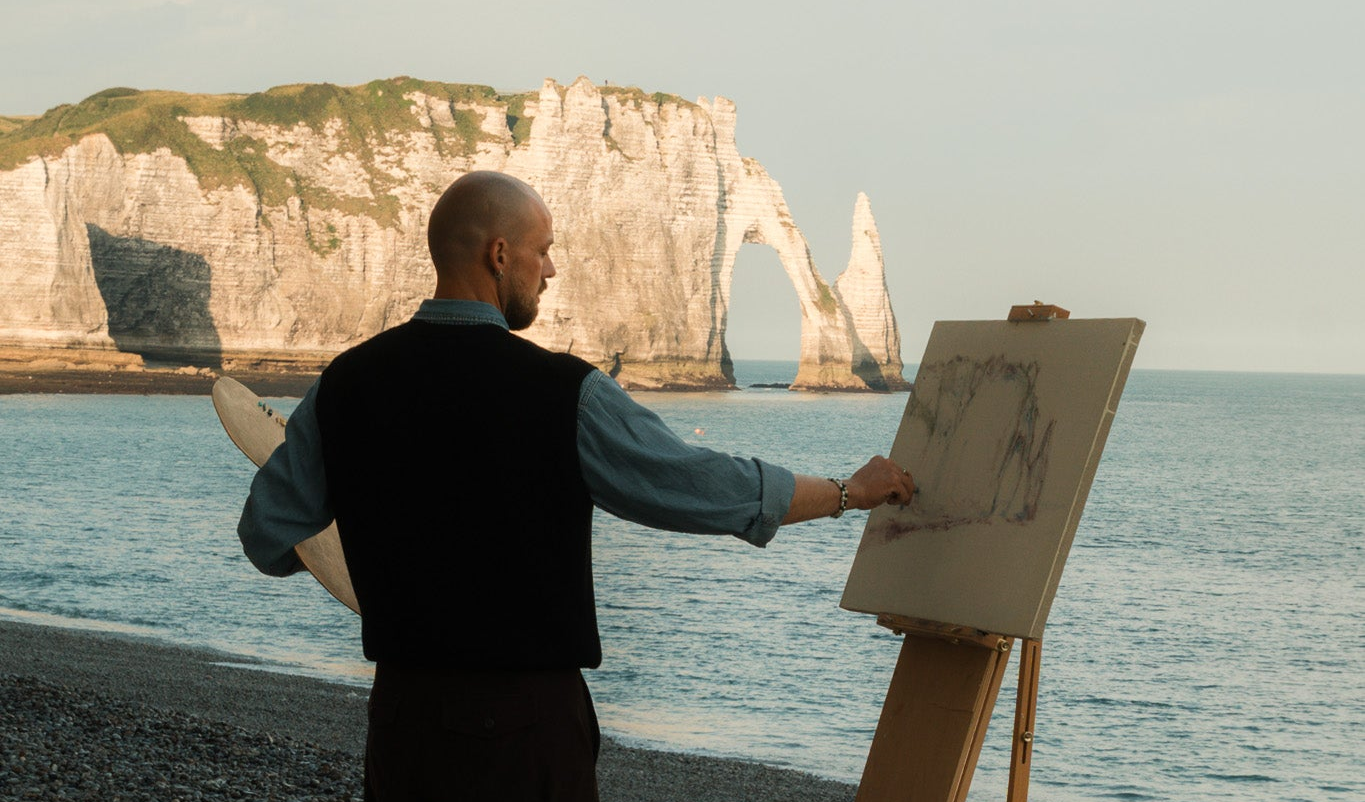 'View of the Falaise d'Aval. Étretat'