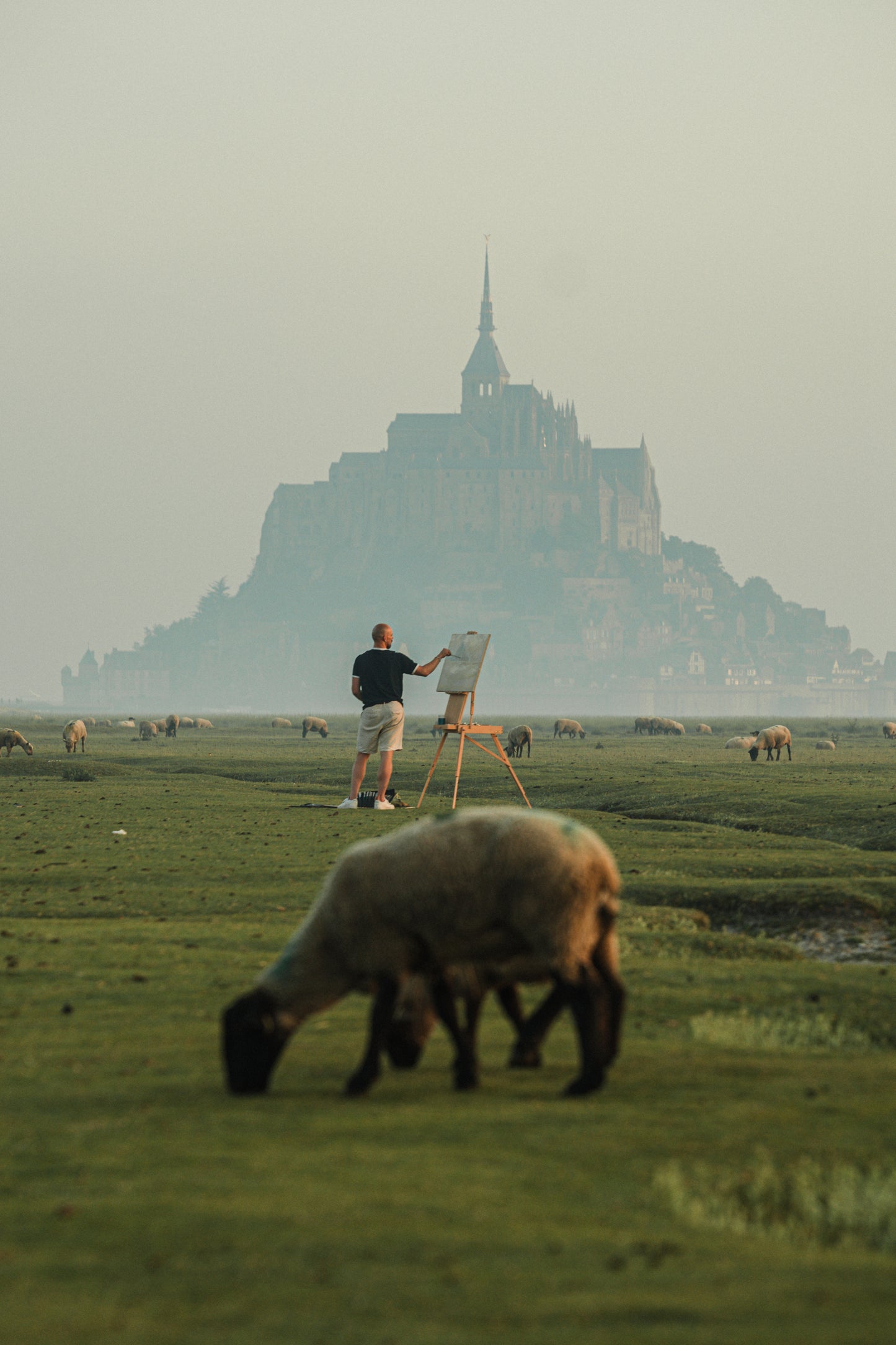 'Mont St Michel at Sunrise'
