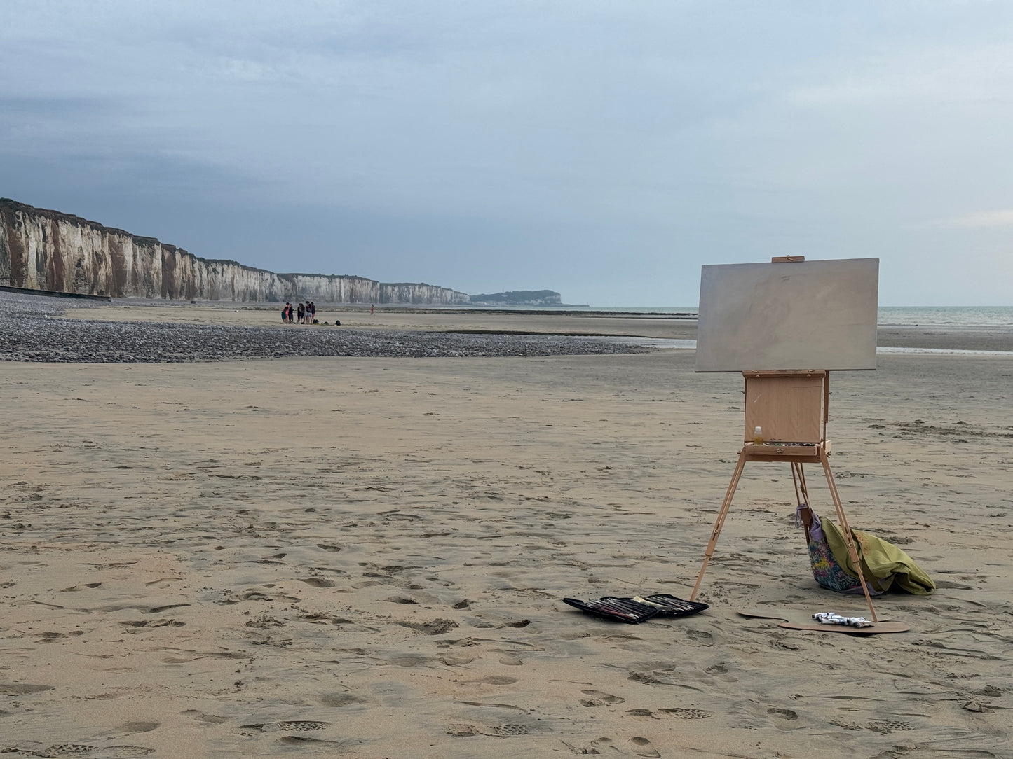 'Stormy sea in Veules-les-Roses'