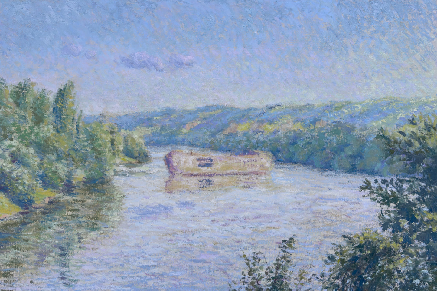 'Barka na Sekwanie. Vétheuil'