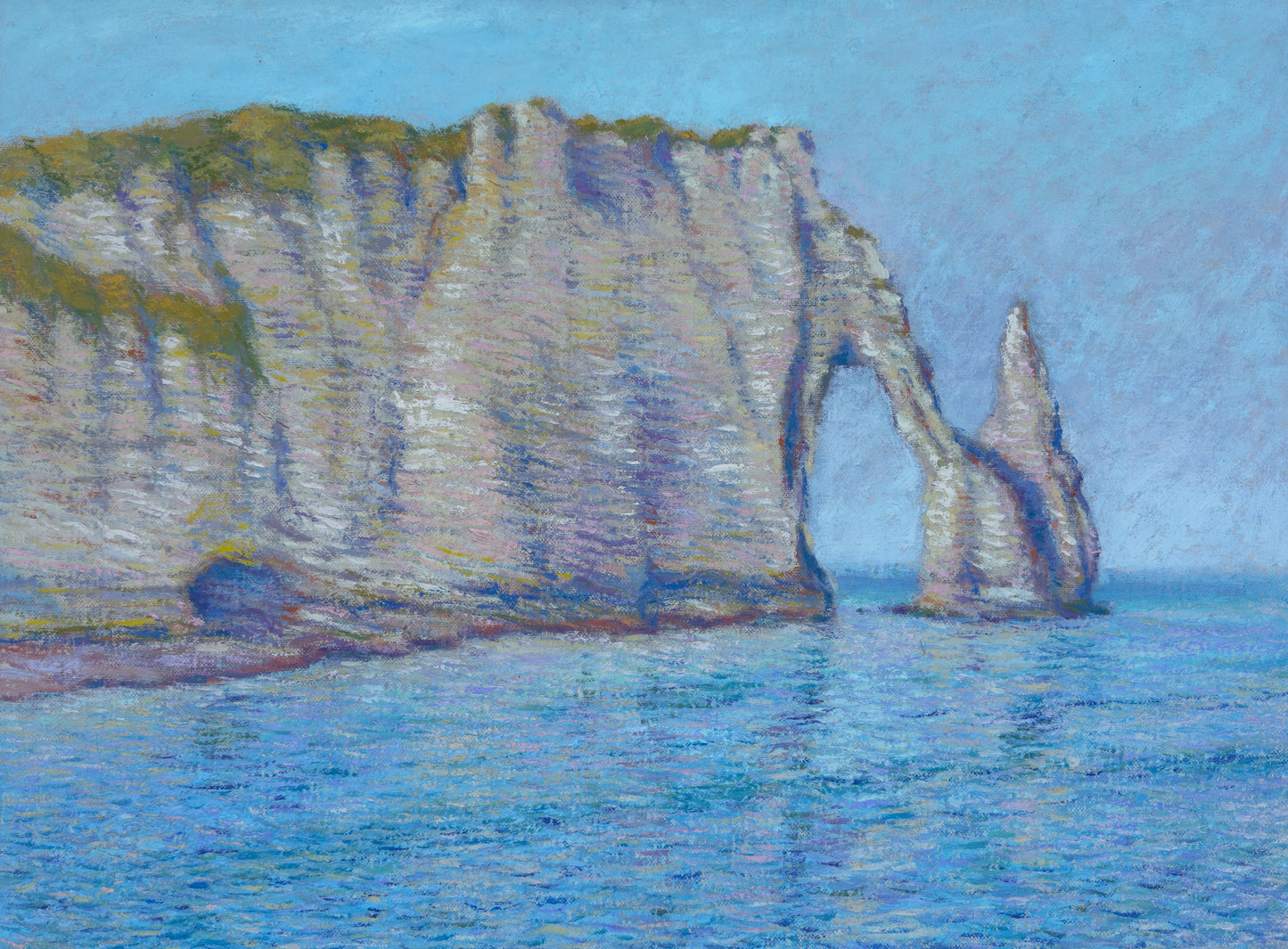 'View of the Falaise d'Aval. Étretat'